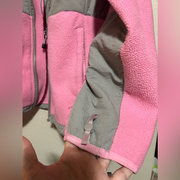 Mountain Fog zip up pink and grey fleece jacket w/ pockets- size l - Picture 7 of 12